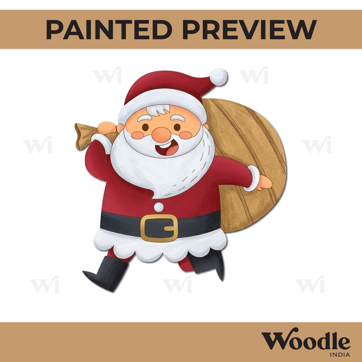 Santa Claus Christmas Pre Marked MDF Design 3