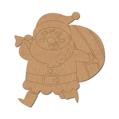 Santa Claus Christmas Pre Marked MDF Design 3