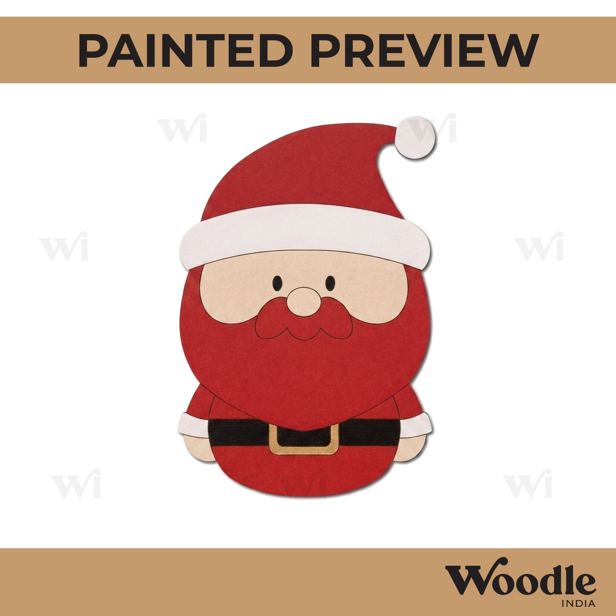 Santa Claus Christmas Pre Marked MDF Design 4