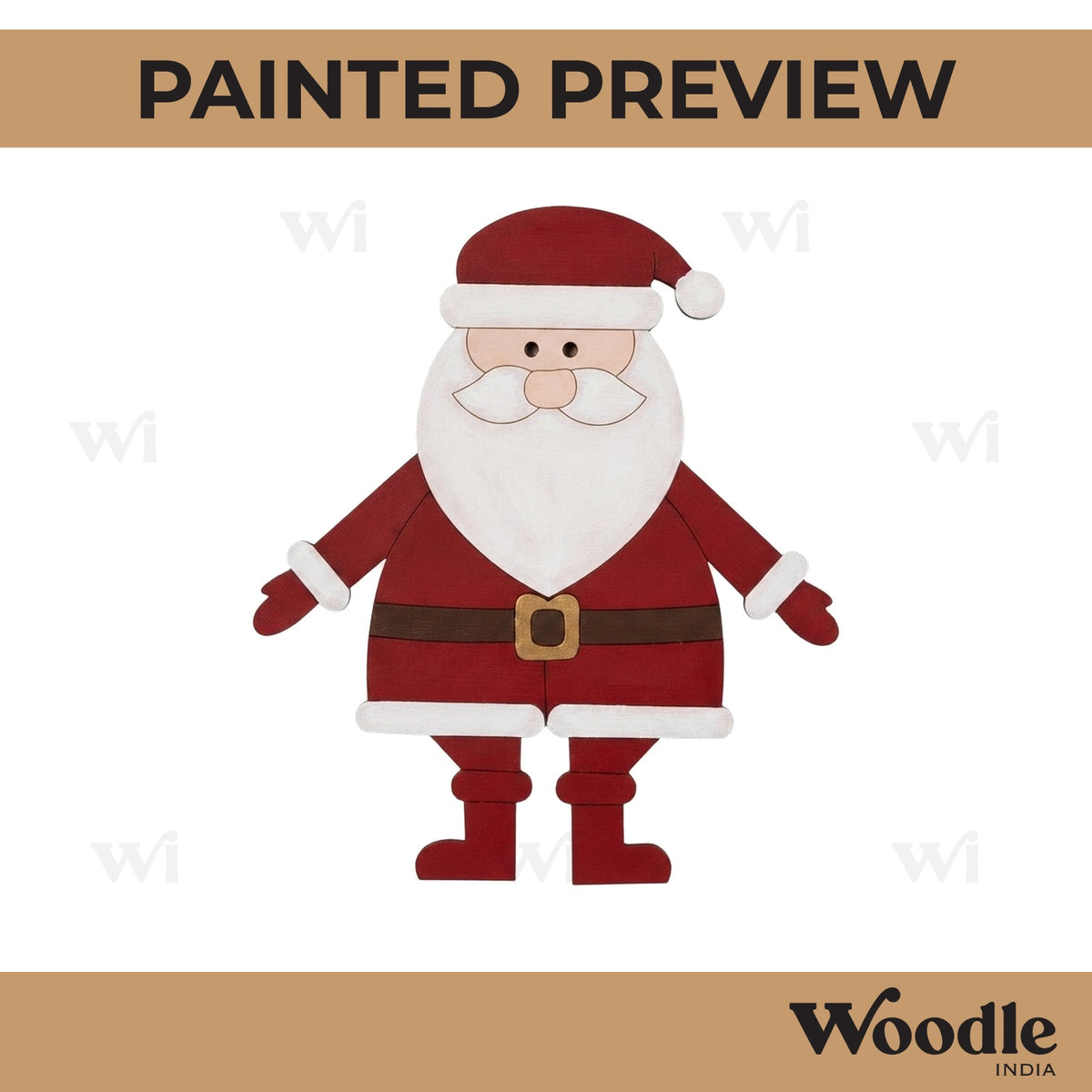Santa Claus Christmas Pre Marked MDF Design 5