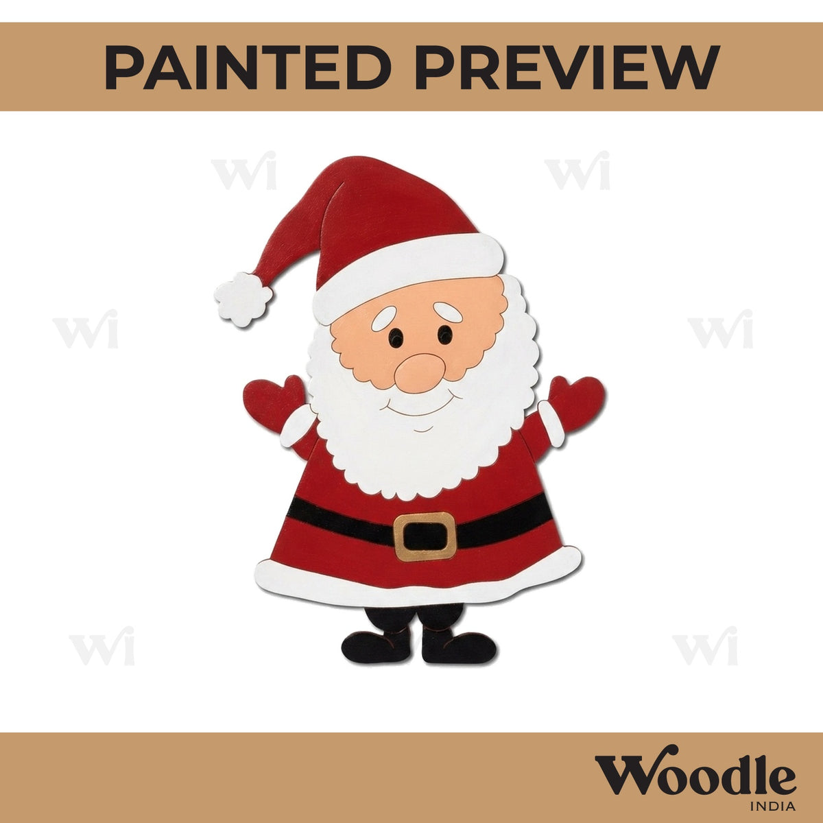 Santa Claus Christmas Pre Marked MDF Design 6