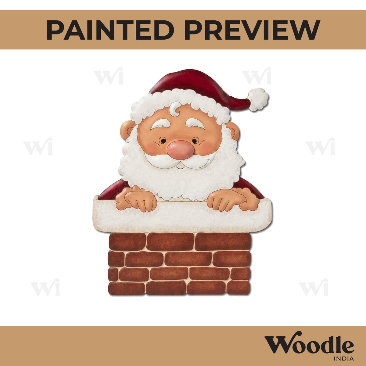 Santa Claus Christmas Pre Marked MDF Design 7