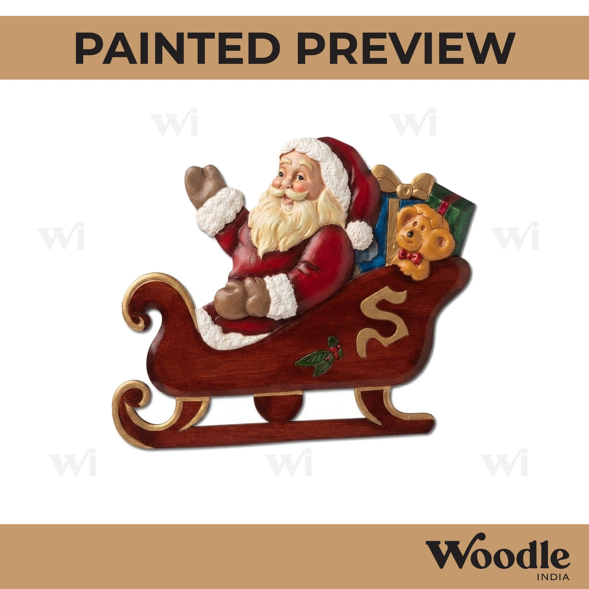 Santa Claus Christmas Pre Marked MDF Design 8