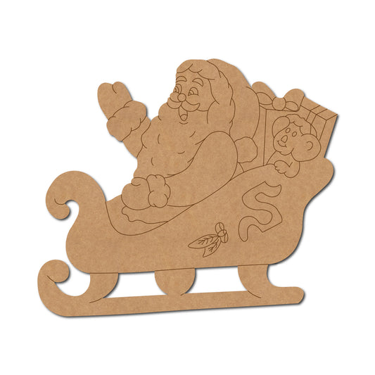 Santa Claus Christmas Pre Marked MDF Design 8