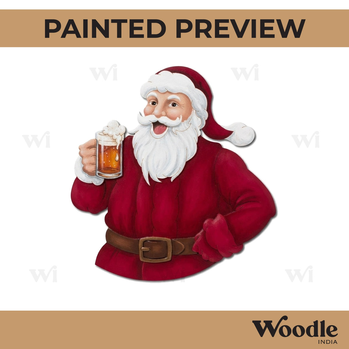 Santa Claus Christmas Pre Marked MDF Design 21