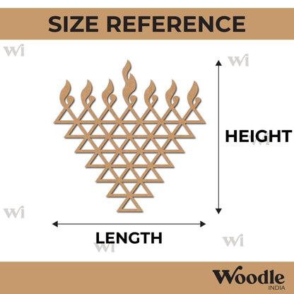 Saraswati Yantra Cutout MDF Design 5