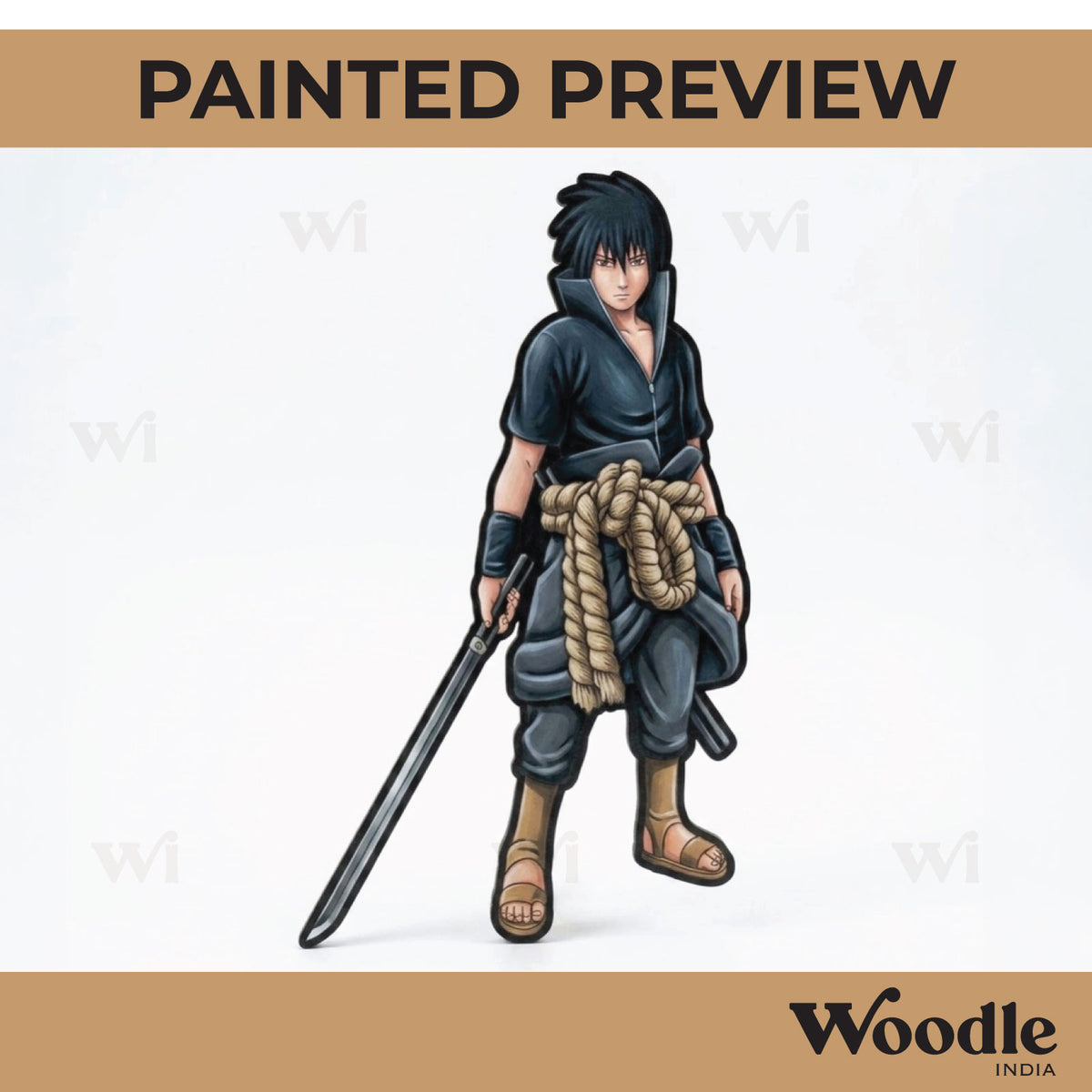 Sasuke Ninja Pre Marked MDF Design 1