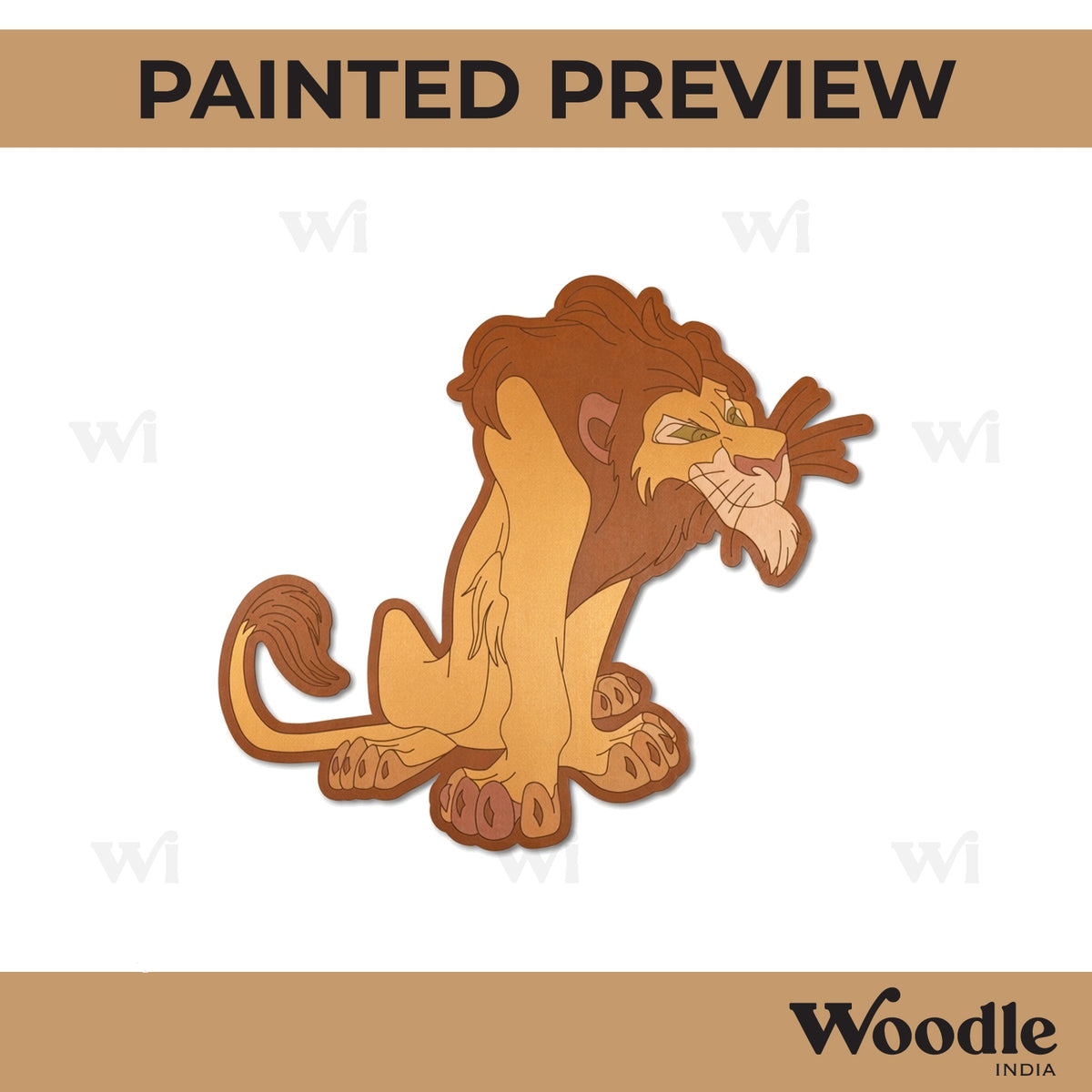 Scar The Lion King Pre Marked MDF Design 1