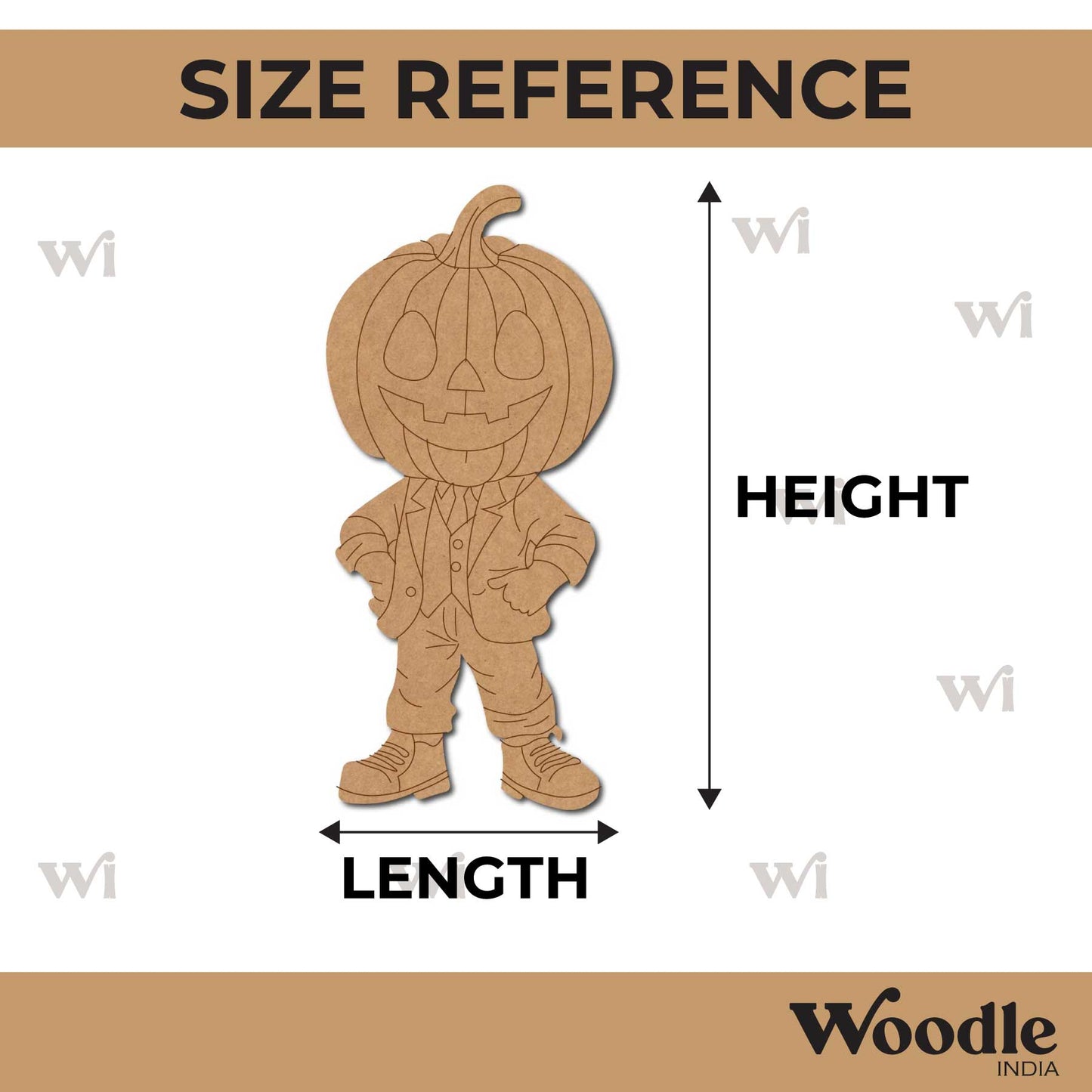 Scarecrow Halloween Cartoon Pre Marked MDF Design 1