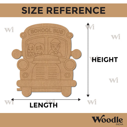 School Bus Pre Marked MDF Design 2