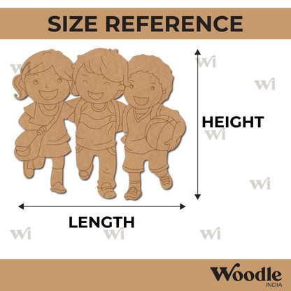 School Friends Pre Marked MDF Design 1