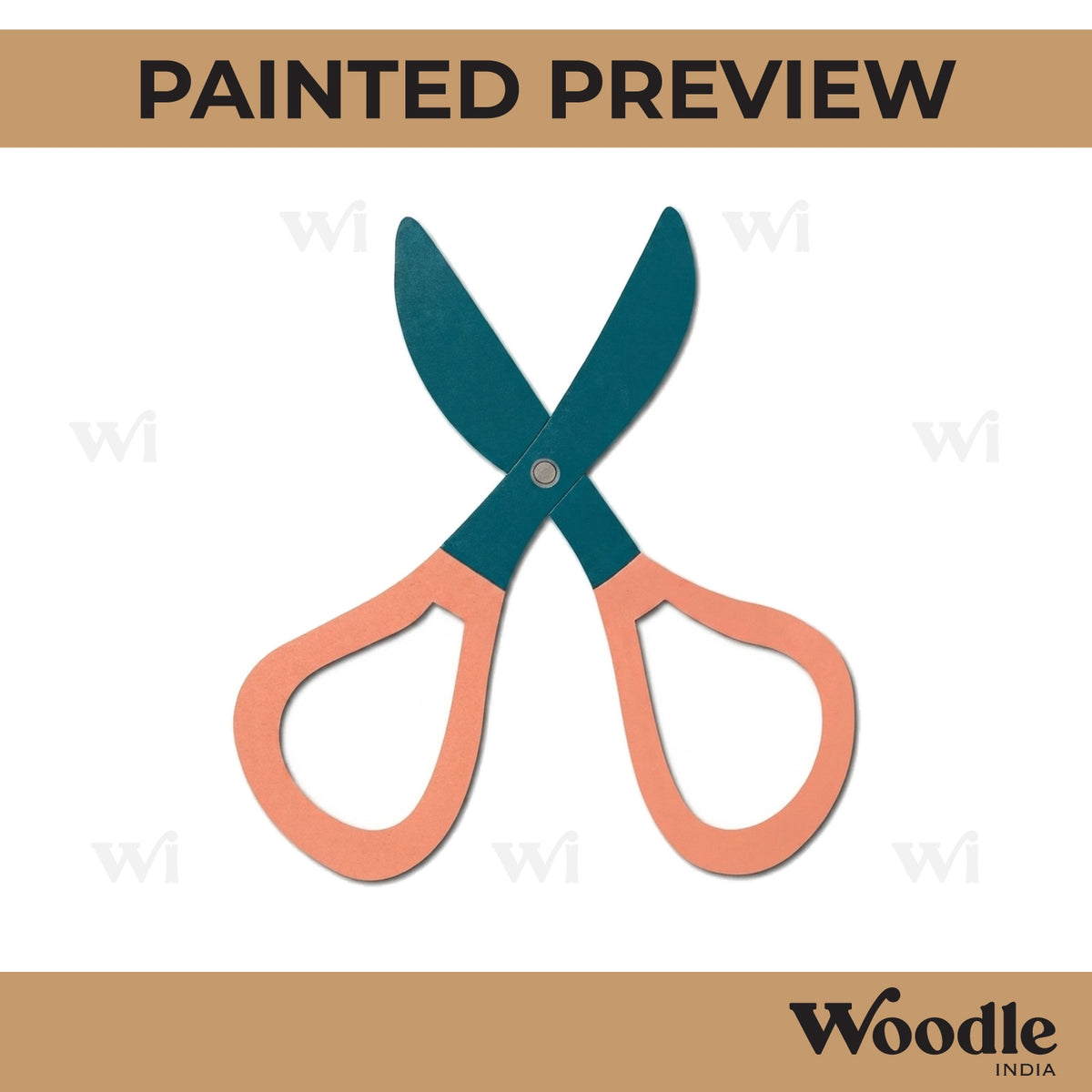 Scissor Pre Marked MDF Design 1
