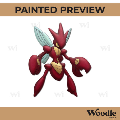 Scizor Pokemon Pre Marked MDF Design 1
