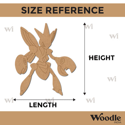 Scizor Pokemon Pre Marked MDF Design 1
