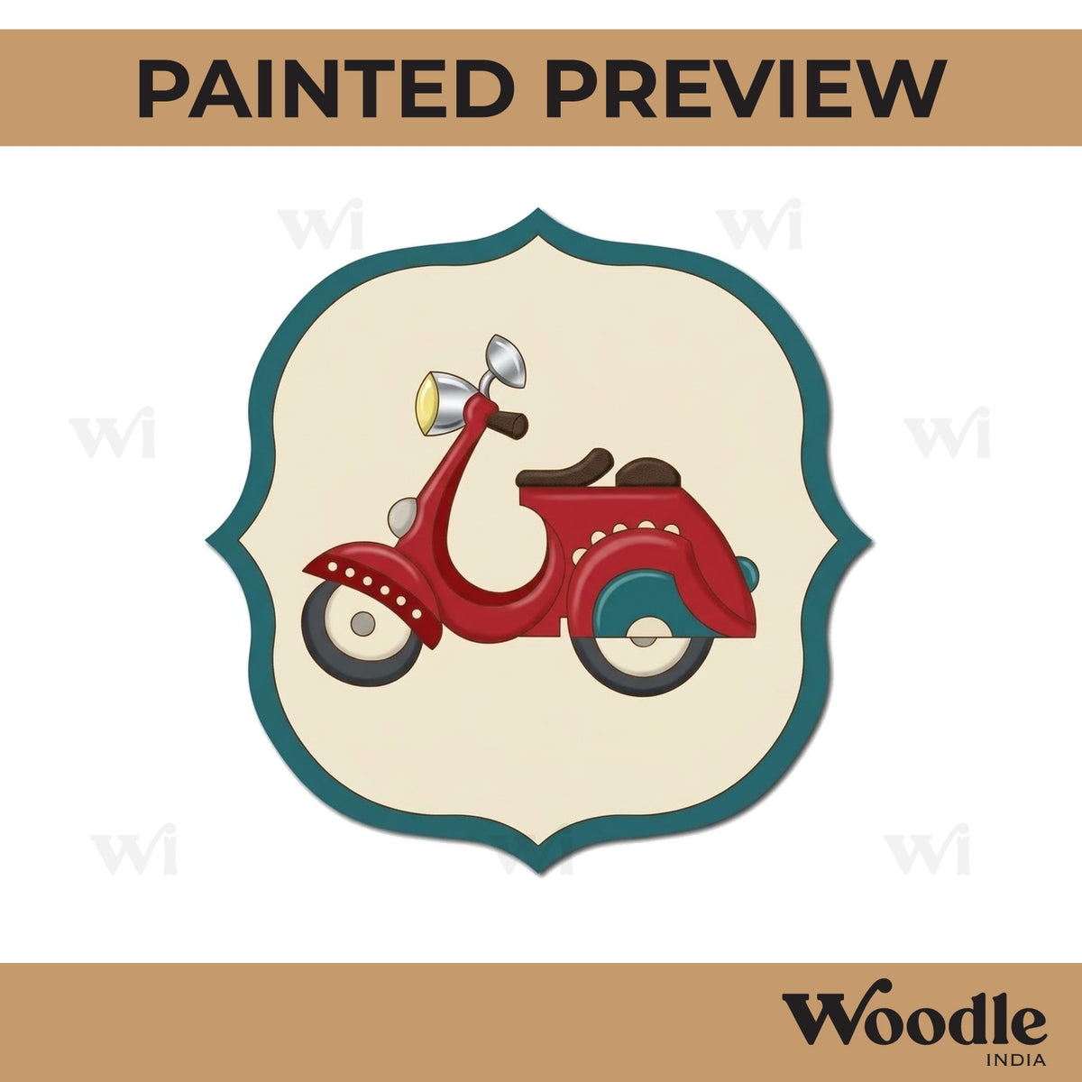 Scooter Pre Marked Base MDF Design 1