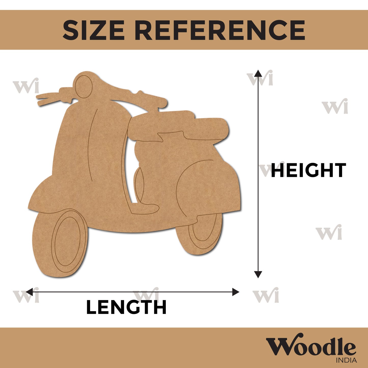 Scooter Pre Marked MDF Design 2