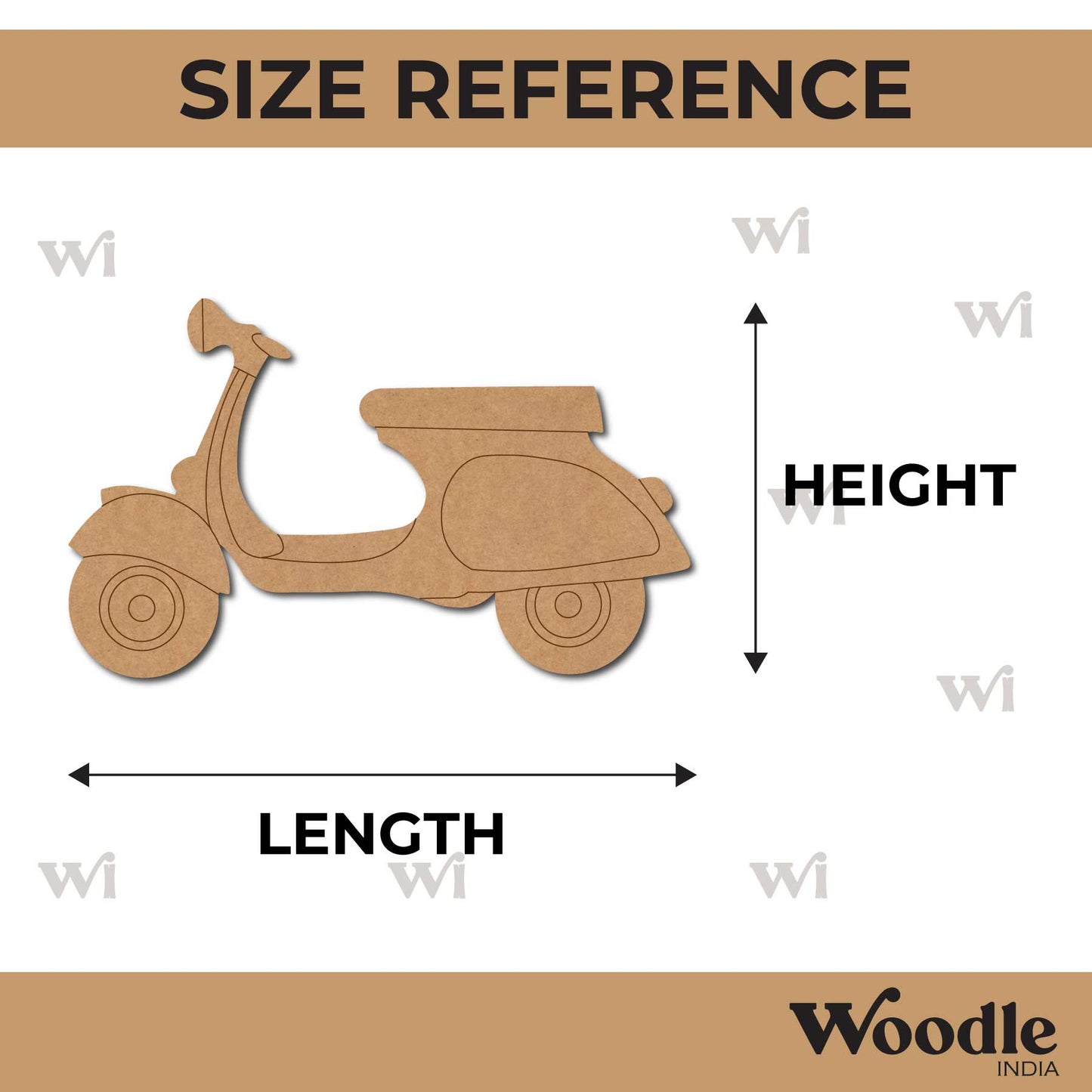 Scooter Pre Marked MDF Design 9