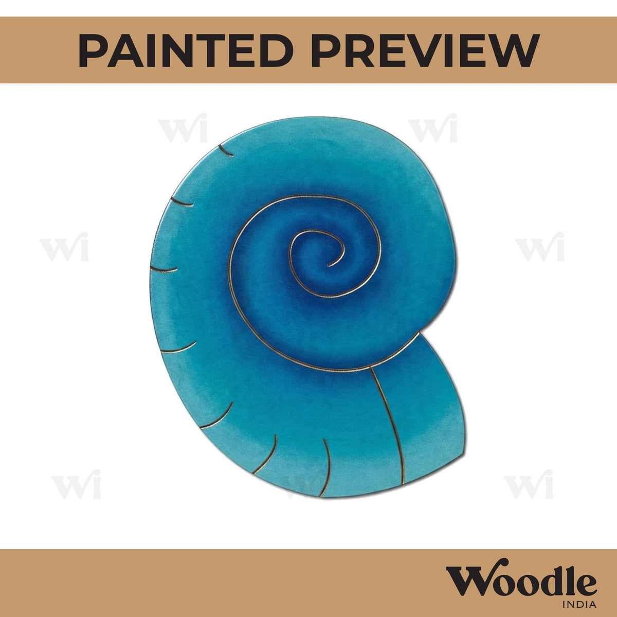 Seashell Pre Marked MDF Design 1