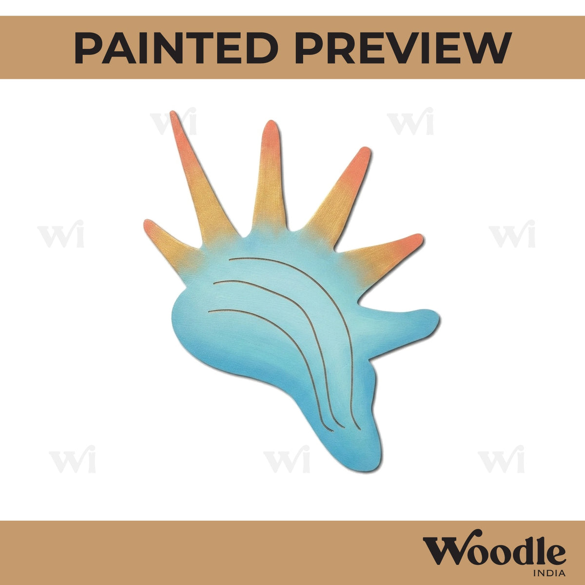 Seashell Pre Marked MDF Design 3