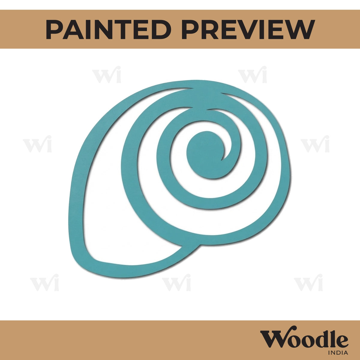 Seashell Cutout MDF Design 1
