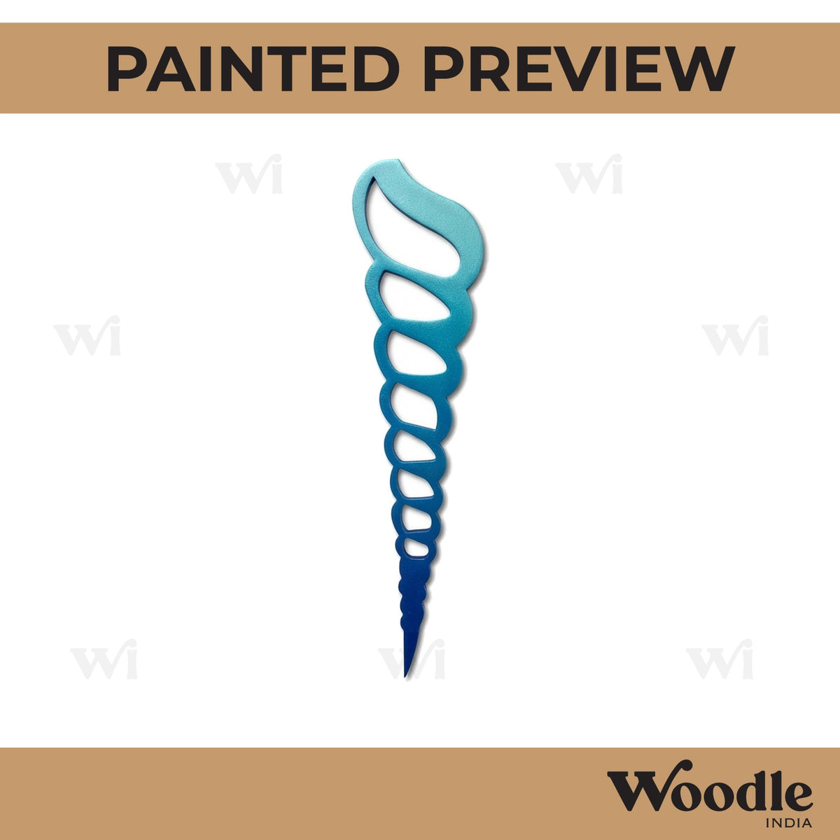 Seashell Cutout MDF Design 2
