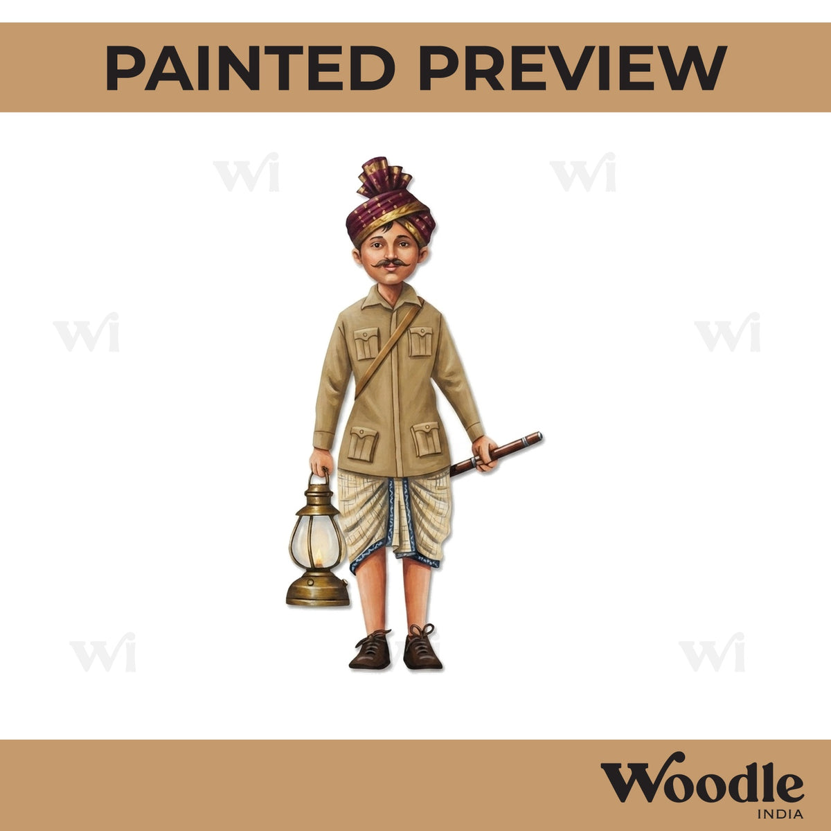 Security Guard Pre Marked MDF Design 1
