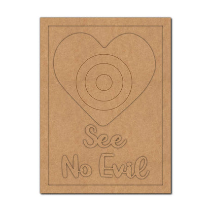 See No Evil Frame MDF Design 1
