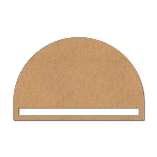 Semi Circle Macrame Cutout MDF Design 1