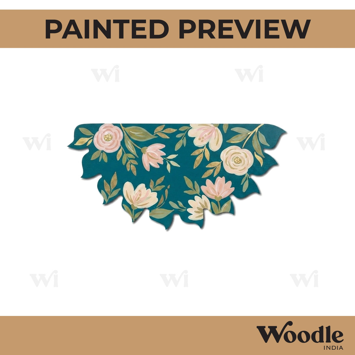 Semi Flower Mandala Cutout MDF Design 1
