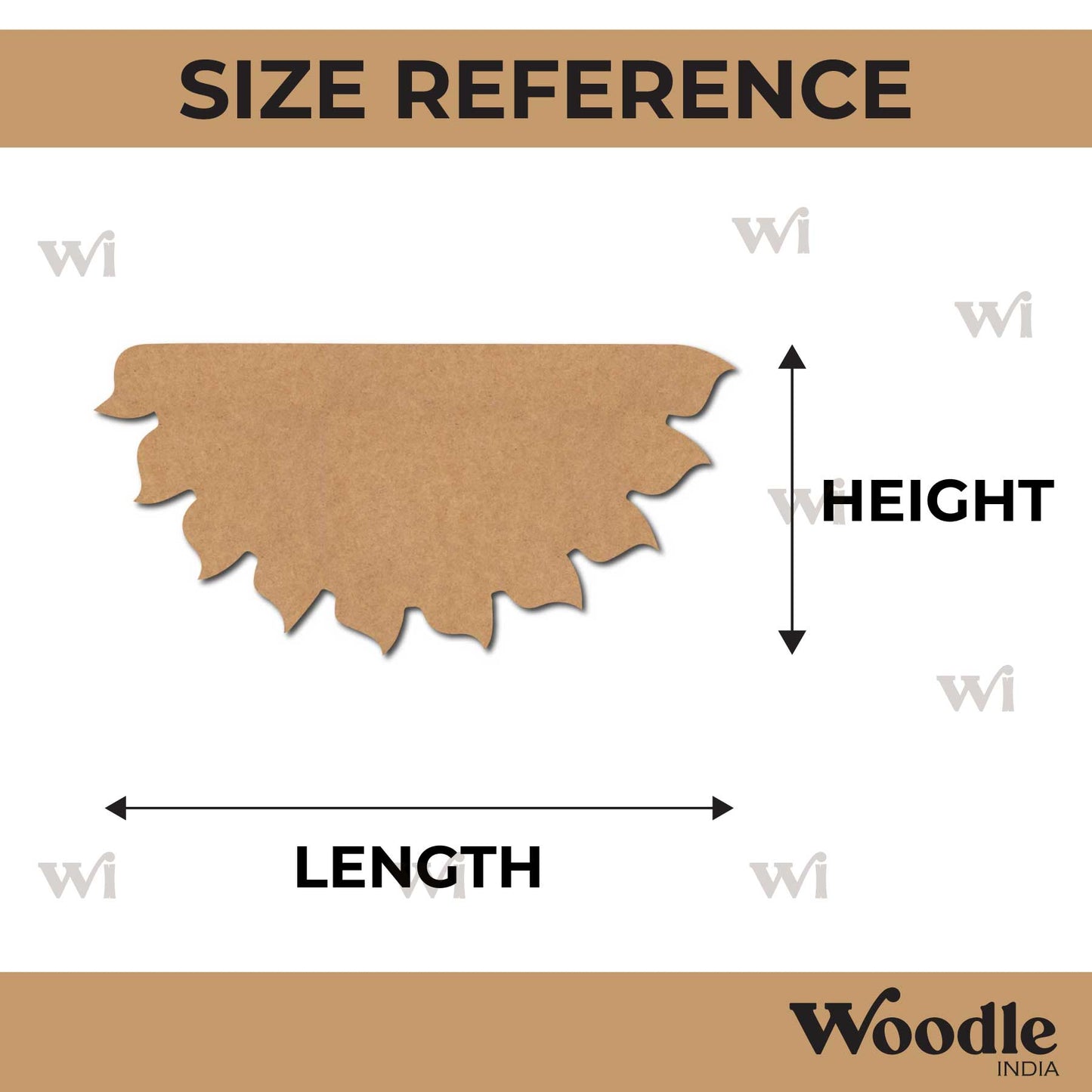 Semi Flower Mandala Cutout MDF Design 1