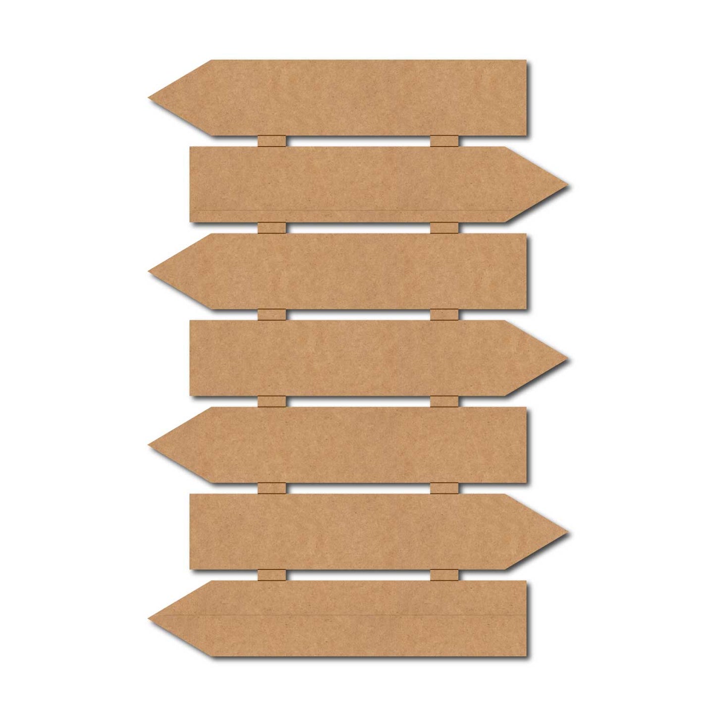 Seven Arrow Plank Nameplate MDF Design 1
