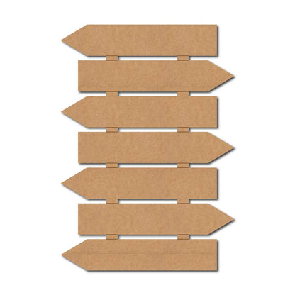 Seven Arrow Plank Nameplate MDF Design 1