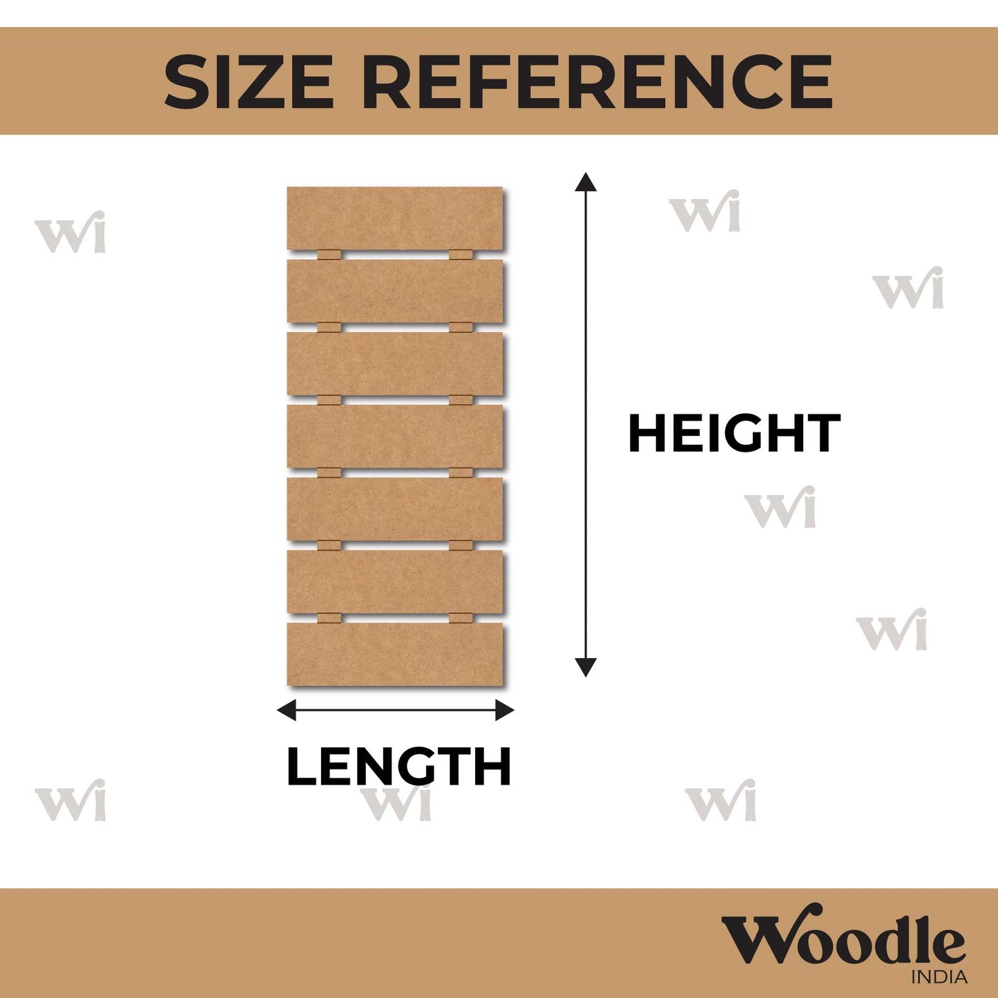 Seven Plank Nameplate MDF Design 1