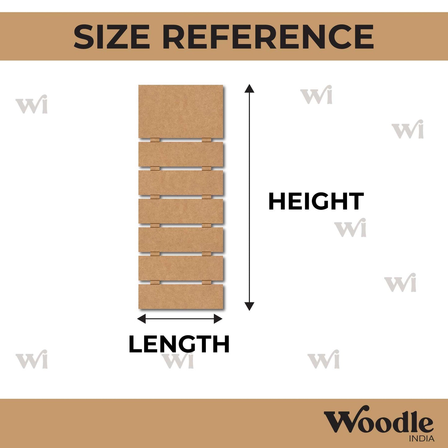 Seven Plank Nameplate MDF Design 3