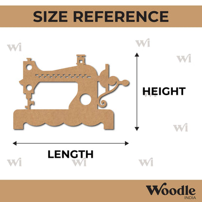 Sewing Machine Cutout MDF Design 1