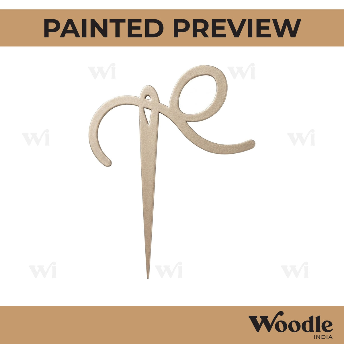 Sewing Needle Cutout MDF Design 1