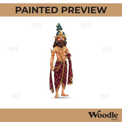 Shakuni Mahabharata Pre Marked MDF Design 1