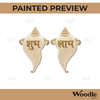 Shankh Shubh Labh Base MDF Design 1