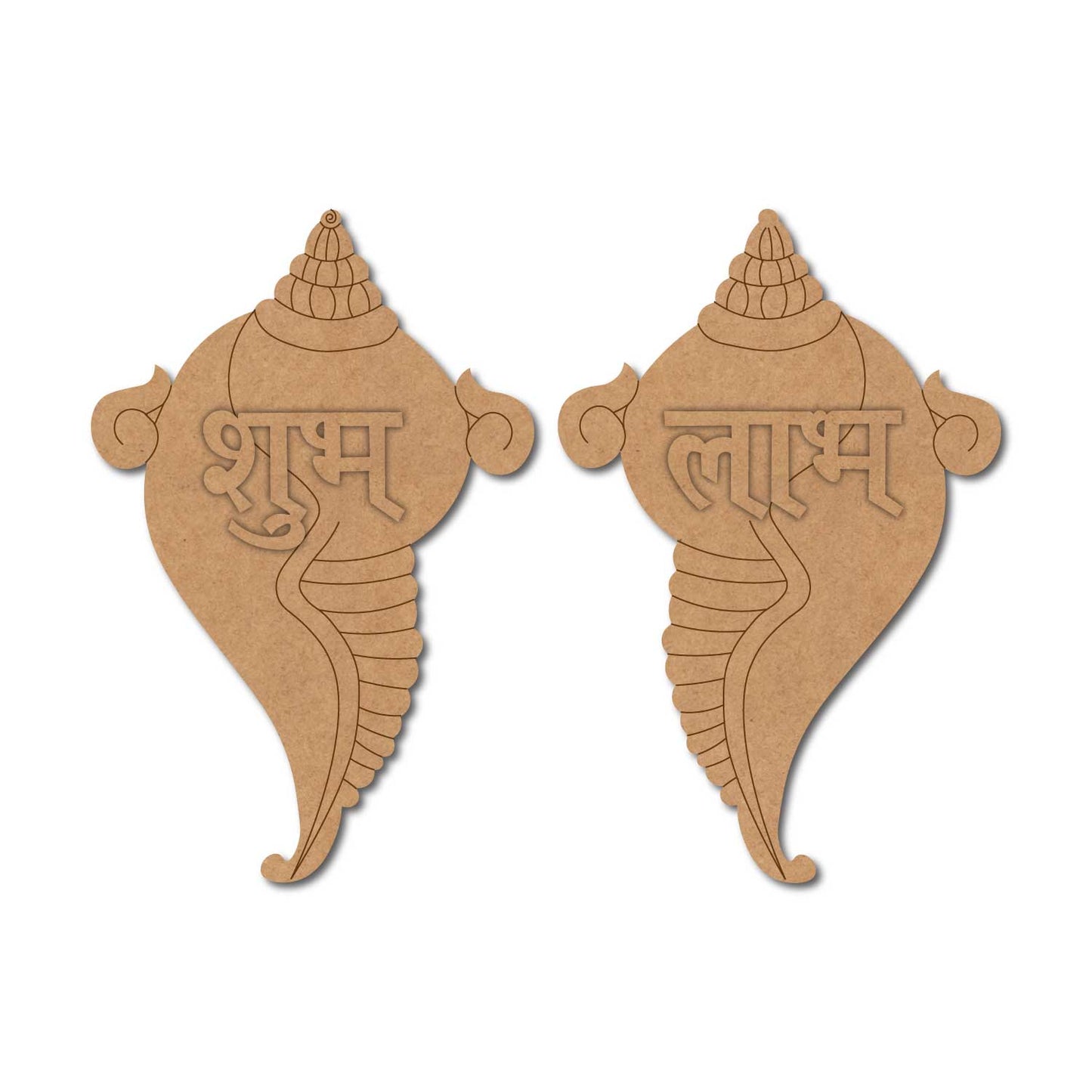 Shankh Shubh Labh Base MDF Design 1