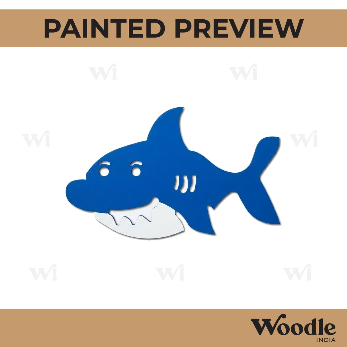 Shark Cutout MDF Design 1