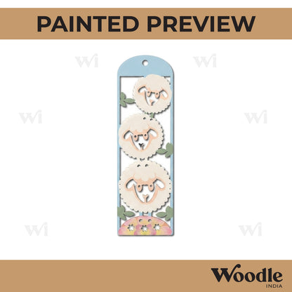 Sheep Bookmark MDF Design 1