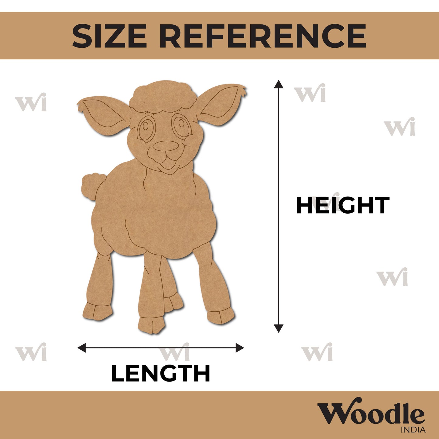 Sheep Pre Marked MDF Design 3