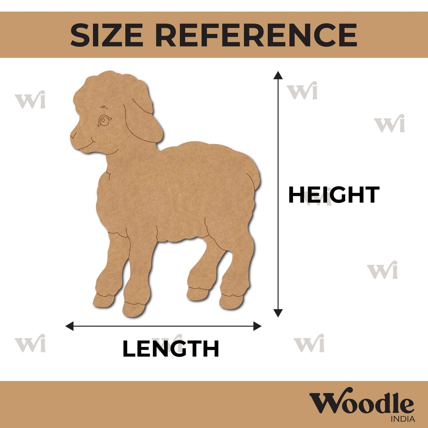Sheep Pre Marked MDF Design 4