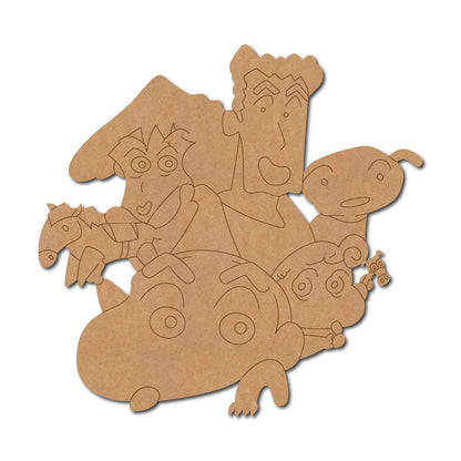 Shinchan Family Pre Marked MDF Design 1