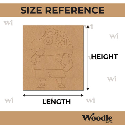 Shinchan Pre Marked Base MDF Design 1