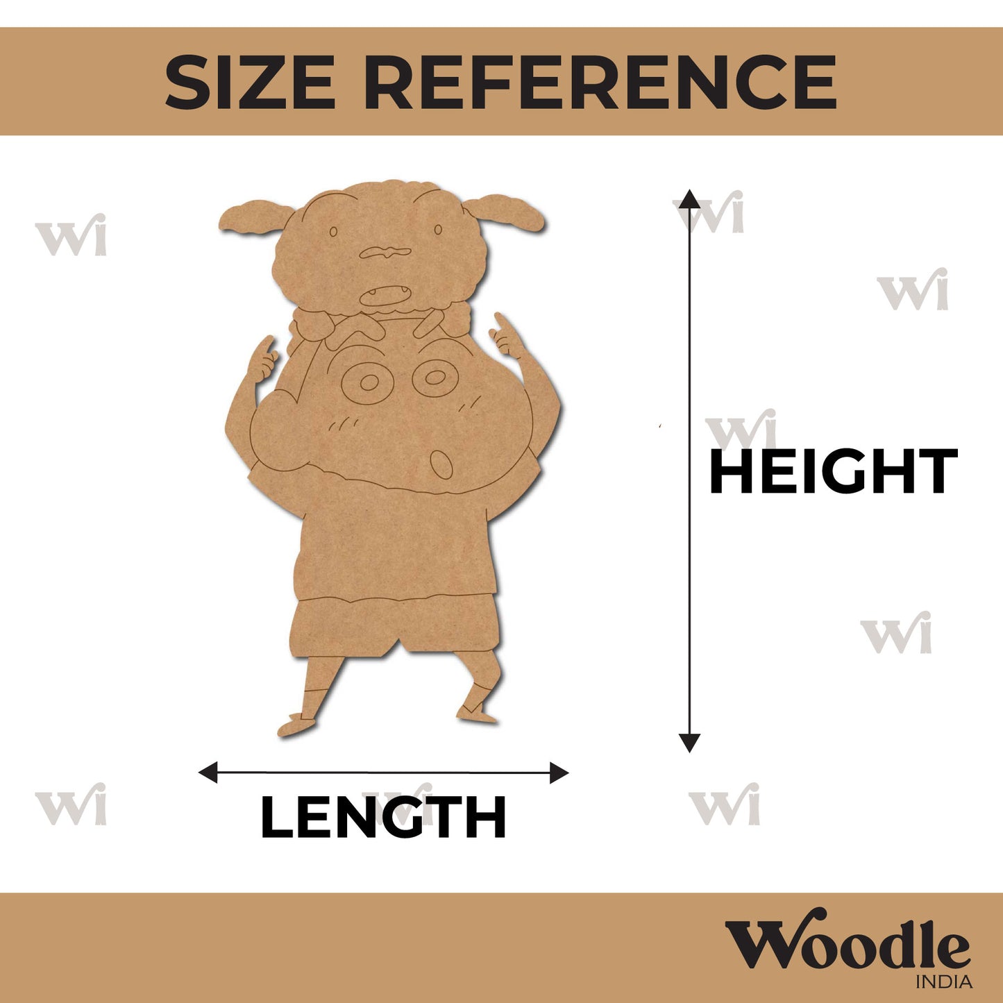 Shinchan Pre Marked MDF Design 2