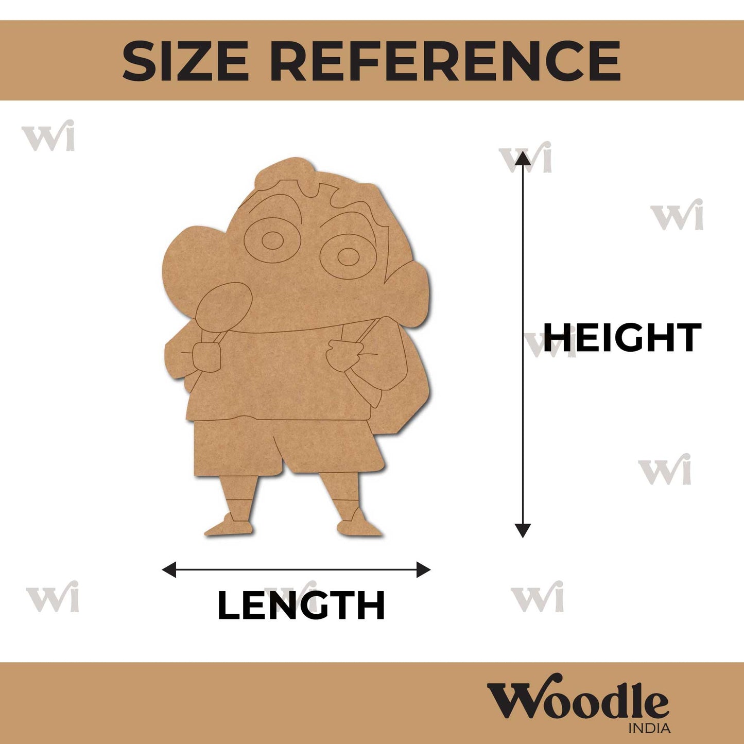 Shinchan Pre Marked MDF Design 4