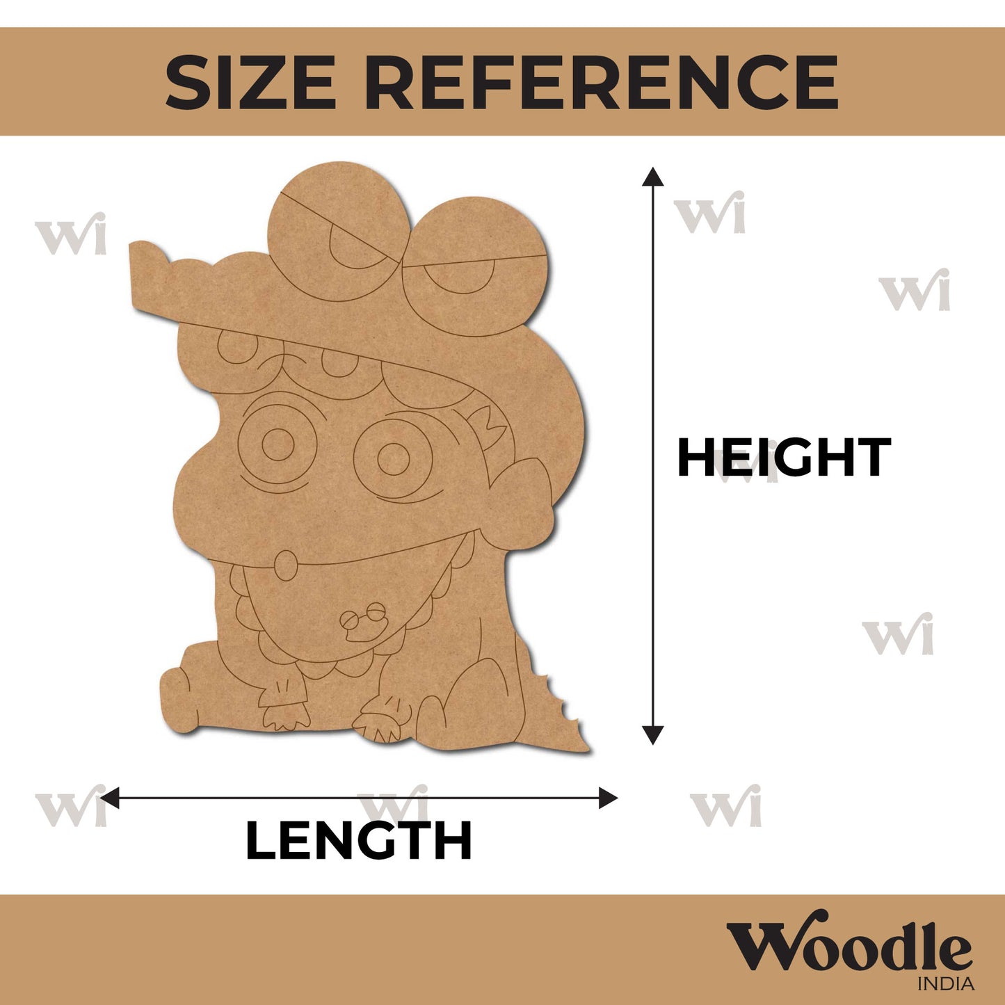 Shinchan Pre Marked MDF Design 7