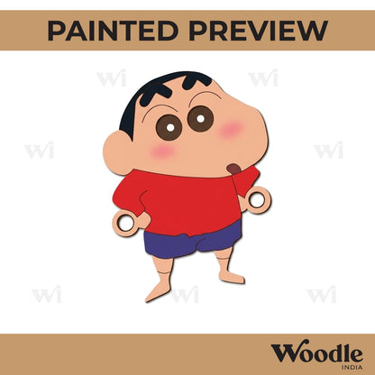 Shinchan Rakhi Pre Marked MDF Design 1