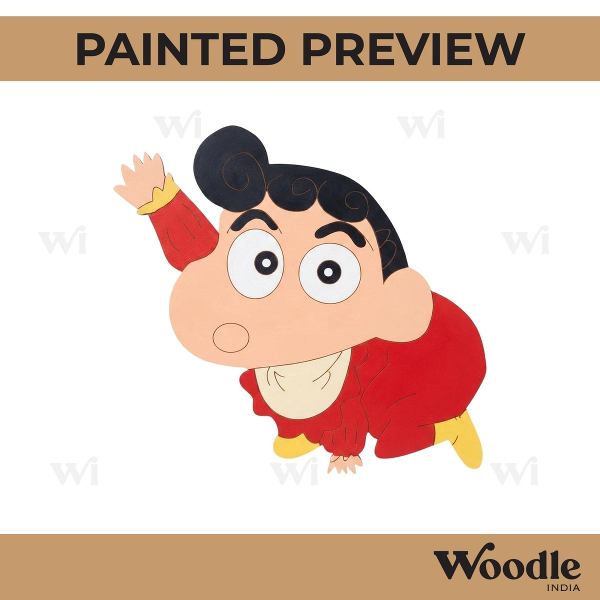 Shinchan Sister Pre Marked MDF Design 1